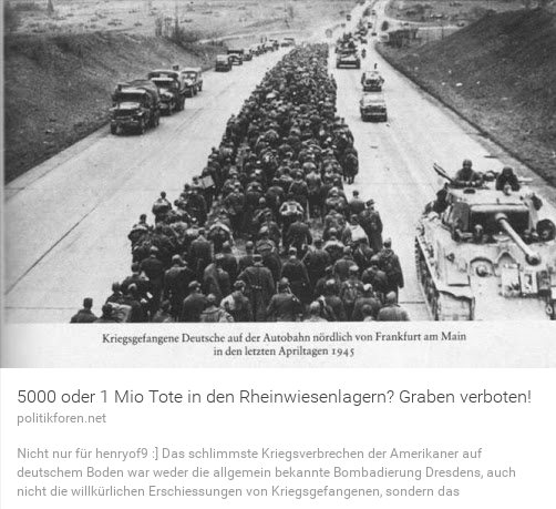 Eine Million Tote in den Rheinwiesenlagern