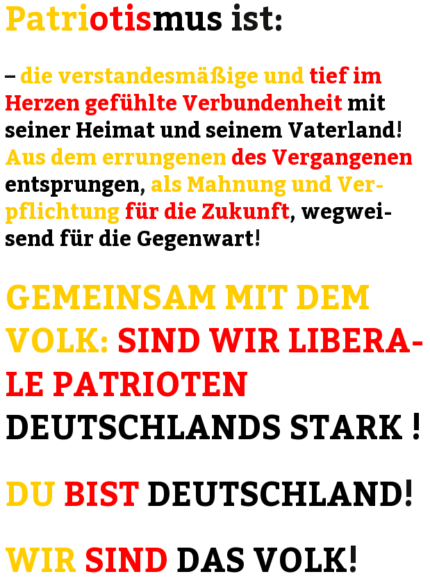 liberaler -freiheitlicher- deutscher Patriotismus LDP